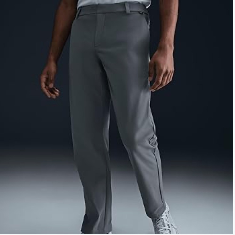 Nike Men's Straight Fit Light Gray Chinos